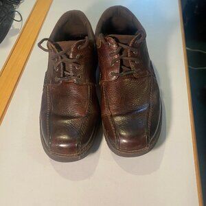 Clarks - Size 9.5M - Mens Oxford Brown Leather Lace Up Cotrell walker 66250